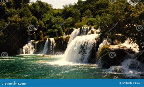 Krka Waterfall Skradinski Buk Stock Photo - Image of skradinsky, river ...