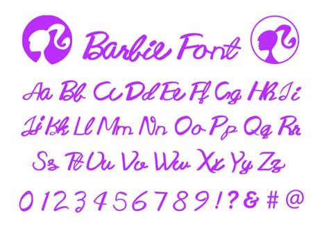 BARBIE FONT svg Barbie alphabet font GIRLS fonts Barbie | Etsy