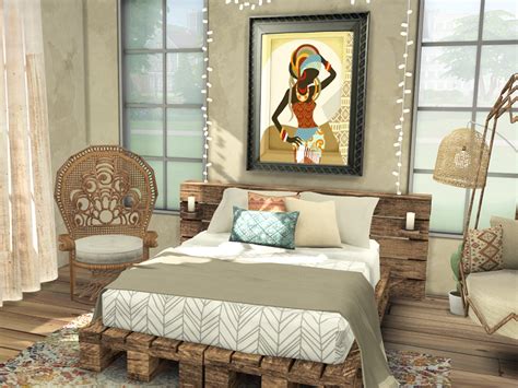 The Sims Resource - Boho Bedroom // CC needed