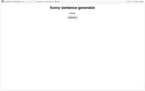 funny sentence generator