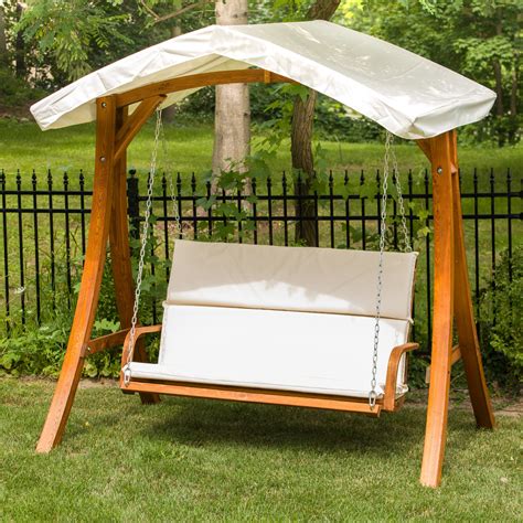 Leisure Season New Collection 3131A Porch Swing with Canopy & Reviews | Wayfair