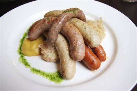 German sausages stock photo. Image of restaurant, traditional - 8171970