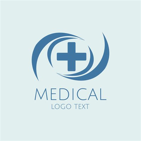 Blue medical care service logo vector - Download Free Vectors, Clipart Graphics & Vector Art