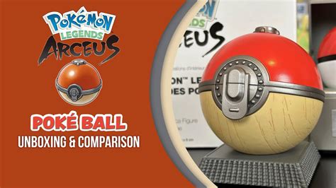 Hisuian Poké Ball unboxing and comparison (Pokémon Center replica) - YouTube