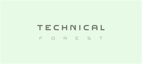 Font: Technical Forest v. 3.0 :: Behance