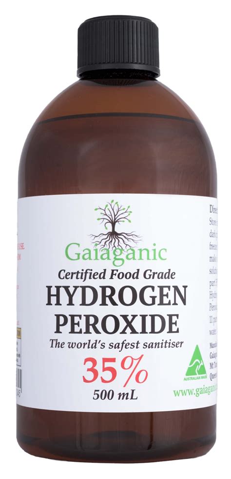 CERTIFIED FOOD GRADE HYDROGEN PEROXIDE 35% 500ml – Nathan Small ...