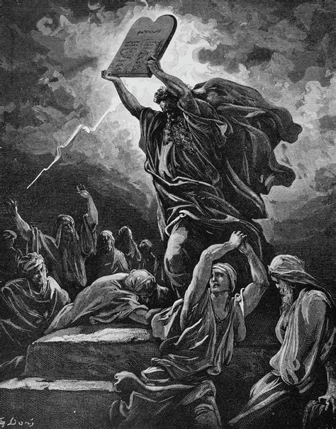 Moses Breaking The Tablets Of The Law Painting by Vintage Images - Fine Art America