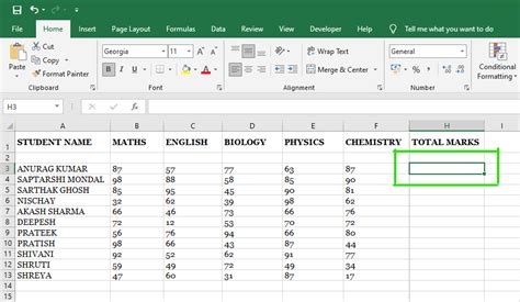 ¿Cómo calcular la suma y el promedio de números usando fórmulas en MS Excel? – Barcelona Geeks