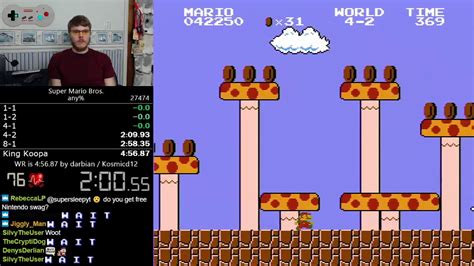 (4:56.528) Super Mario Bros. any% speedrun *Former World Record* - YouTube