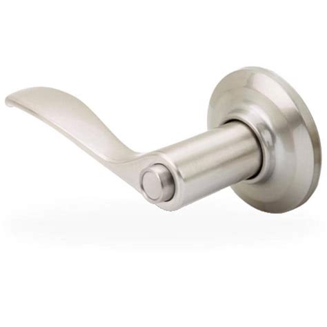 Yale Security YH Norwood Satin Nickel Reversible Privacy Door Handle at Lowes.com