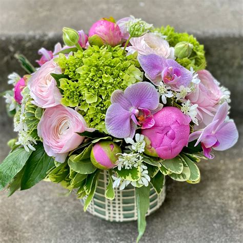 Medium Mixed Peony Arrangement in Seattle, WA | Fiori Floral Design