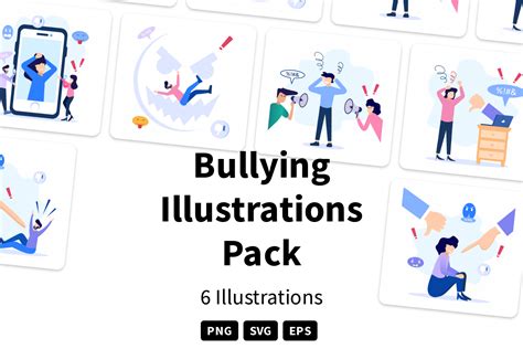 Premium Bullying Illustration pack from Miscellaneous Illustrations