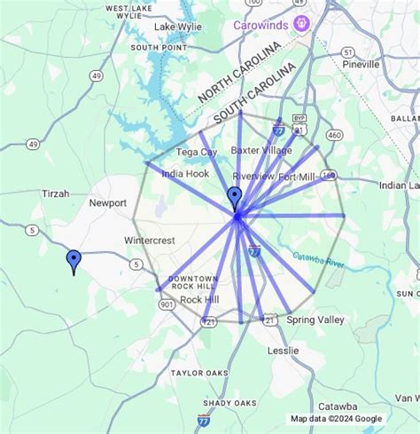 5 Mile Radius Map - Campus Map