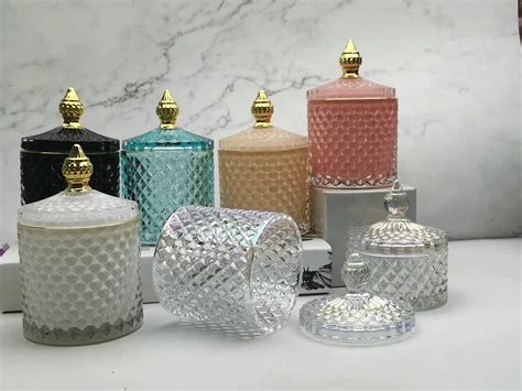 10 Oz Luxury Empty Candle Jars With Lid For Making Glass Candle Holder In Bulk - Buy Empty ...