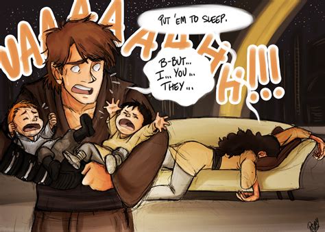 Put them to sleep! - The Skywalker Family Fan Art (29546968) - Fanpop