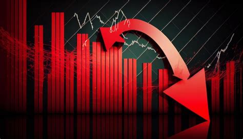 Premium AI Image | Crisis finance graph down arrow business chart ...