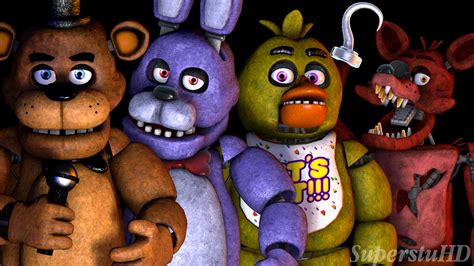 The Fnaf 1 Gang by SuperstuHD on DeviantArt