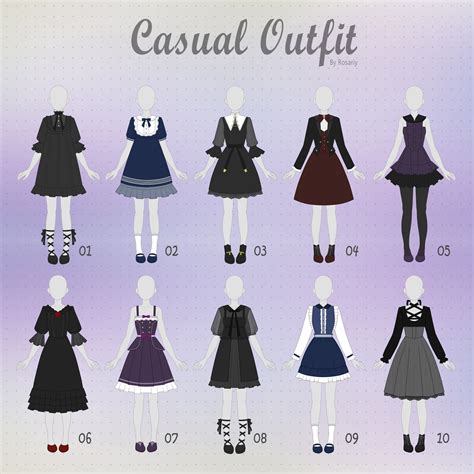 (OPEN 6/10) CASUAL Outfit Adopts 26 by Rosariy | Drawing clothes, Fashion drawing, Fashion ...