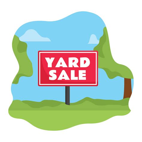 Yard Sale Sign Vector 242305 Vector Art at Vecteezy