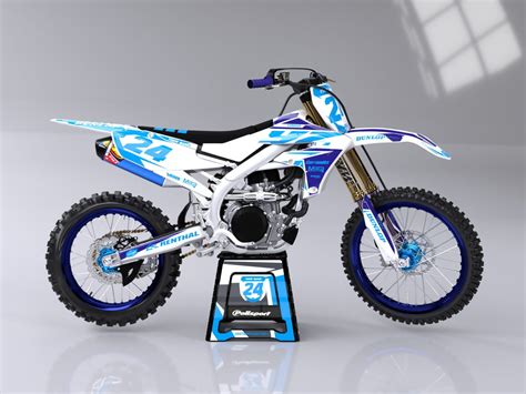 Enrage(BL/WH) Series – Yamaha YZ/YZF/WR Graphics Kit – Custom MX – The Home Of Semi-Custom Graphics