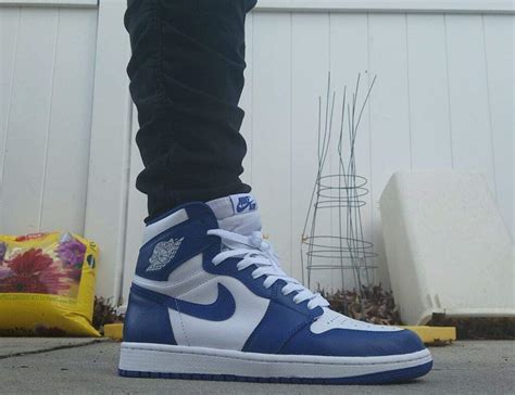 Air Jordan 1 Storm Blue On Feet | Sneakerheads Amino