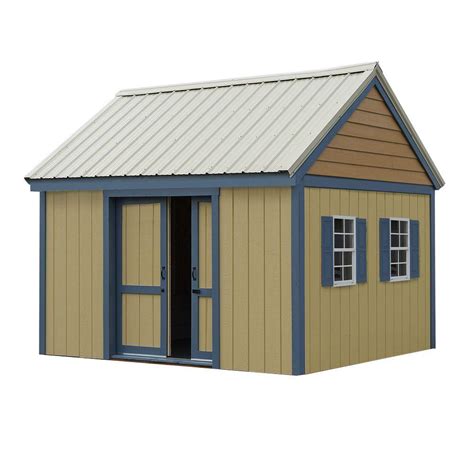 Best Barns Brookhaven 10 ft. x 12 ft. Wood Storage Shed Kit-bhaven1012 - The Home Depot