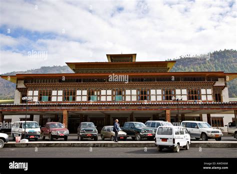 Main terminal of Paro International Airport, Paro , Bhutan Stock Photo ...