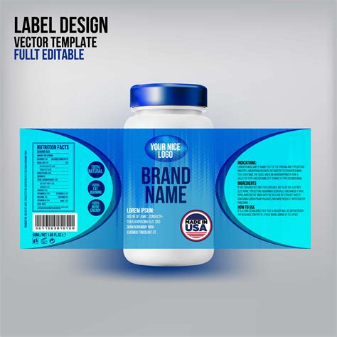 Product Label Template