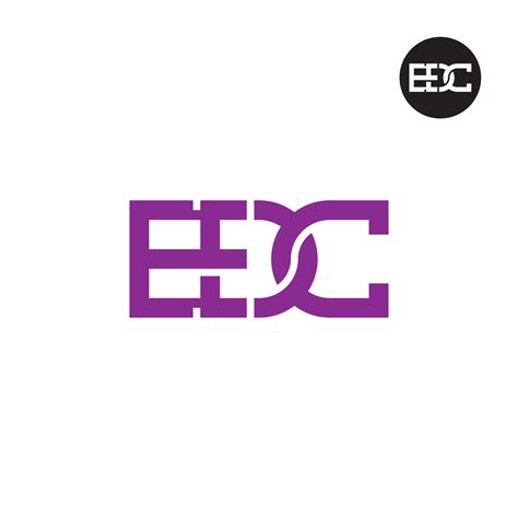 Letter EDC Monogram Logo Design 37271781 Vector Art at Vecteezy