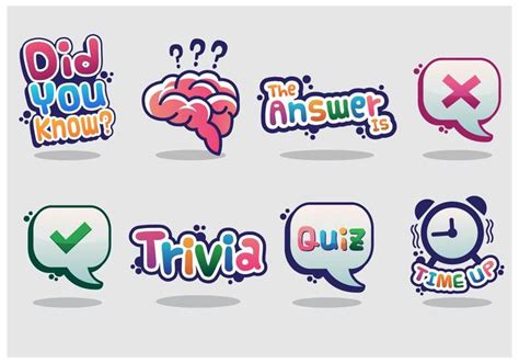 Trivia Vector Sticker 106186 Vector Art at Vecteezy