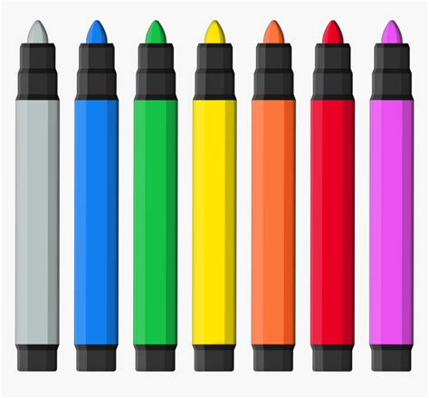 Markers Clipart Transparent Background