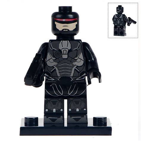 Black Robocop Lego Minifigure Toys