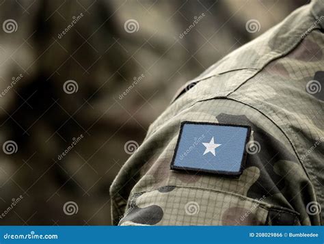 Flag of Somalia on Military Uniform. Army, Troops, Soldiers Stock Photo - Image of revolutionary ...