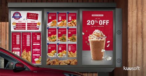 7 Ways of using Drive Thru Digital Signage Menu Boards for QSR