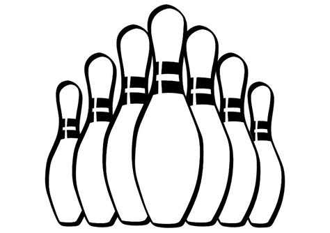 Bowling Coloring Pages Clipart Printable Cliparts Clip Cartoon Outline | The Best Porn Website