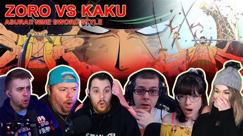 ZORO VS KAKU !! ASURA! Nine Sword Style - Reaction Mashup One Piece - YouTube