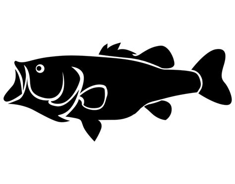 bass fish silhouette clipart 10 free Cliparts | Download images on Clipground 2024