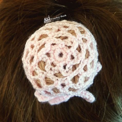 Crochet Hair Bun Covers Hair Snoods Acrylic Nylon Blend - Etsy