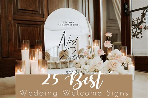 ️ Best 25 Wedding Welcome Sign Ideas for 2024 - HMP