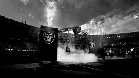 Raiders Stadium With Full Of People And Players Around Smoke On Ground HD Raiders Wallpapers ...