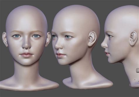 Female Face Reference Images For 3d Modeling | alwaysneeds