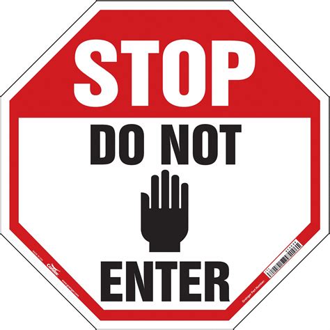 Stop Do Not Enter Sign Printable