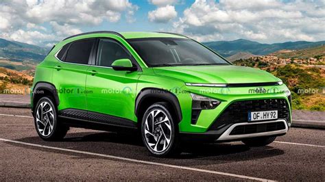 2023 Hyundai Kona Rendered Based On The Spy Photos