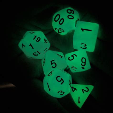 Glow in the Dark Dnd Dice Set Polyhedral Dice D&D Dice - Etsy