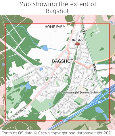 Where is Bagshot? Bagshot on a map