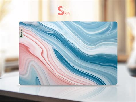 Lenovo Laptop Stickers, Anniversary Gifts for Men Blue Marble Texture ...