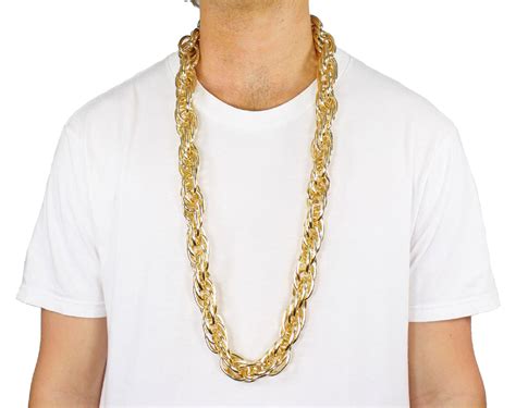 40" Heavy Rope GOLD PIMP CHAIN OLD SCHOOL RAPPER RUN DMC Costume Bling!! | eBay