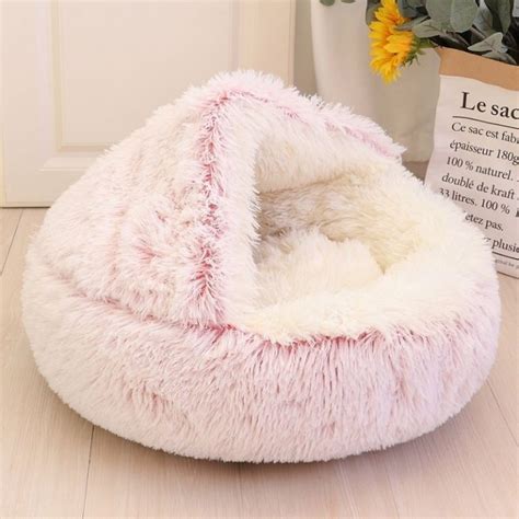 Warm and Fluffy Round Cat Cave Bed | Petiboo Cat Beds