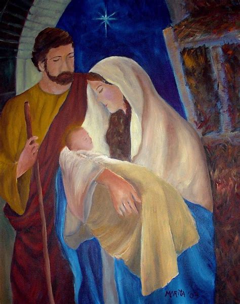 Holy Family Painting by Marita McVeigh