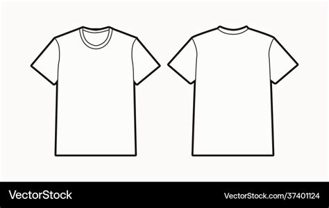 Blank t-shirt template Royalty Free Vector Image